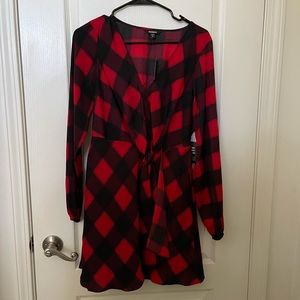Express plaid dress